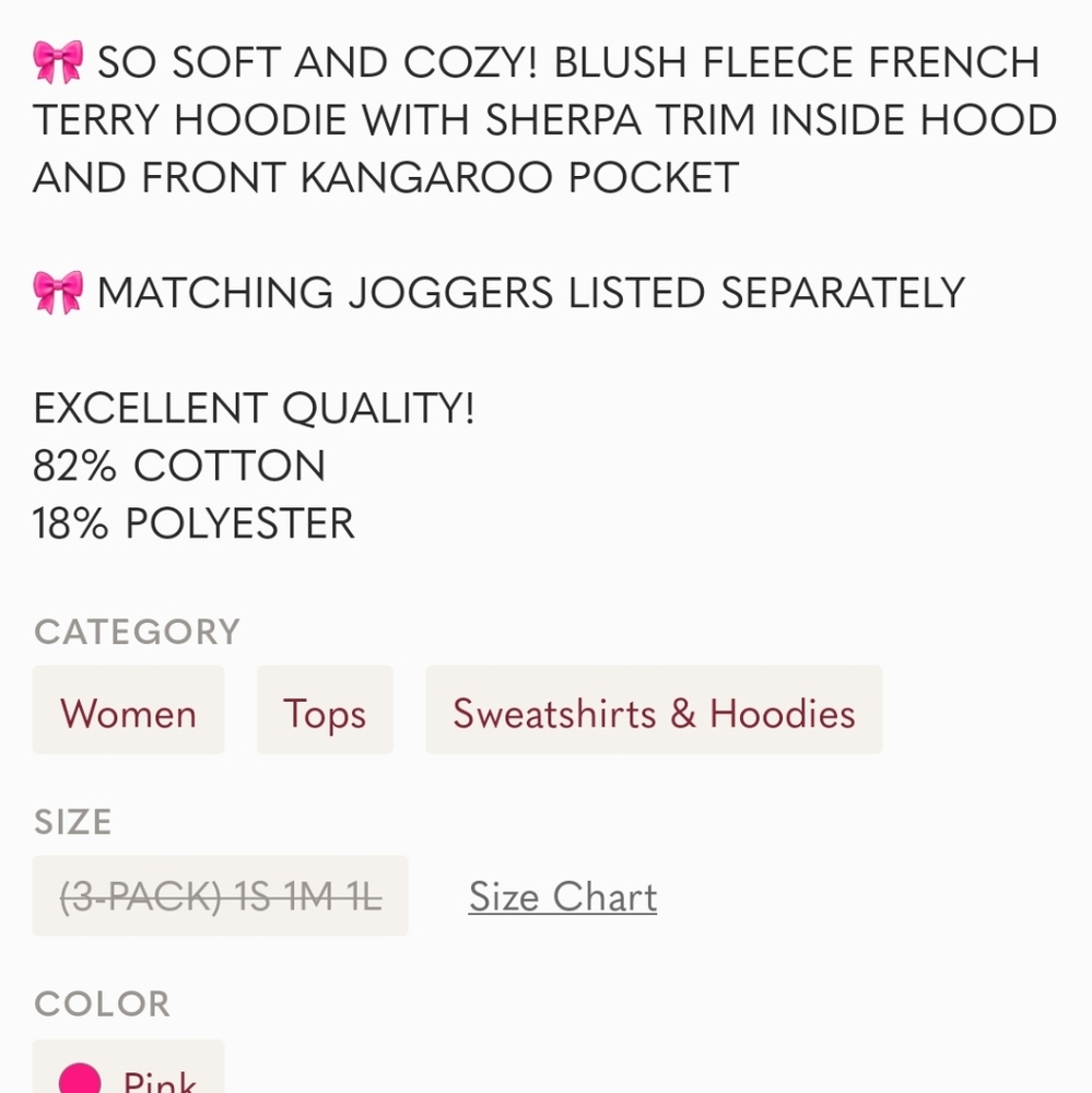 Host Pick 🥳 POL Hoodie with sherpa on the pocket and inside the hood. - Picture 5 of 5